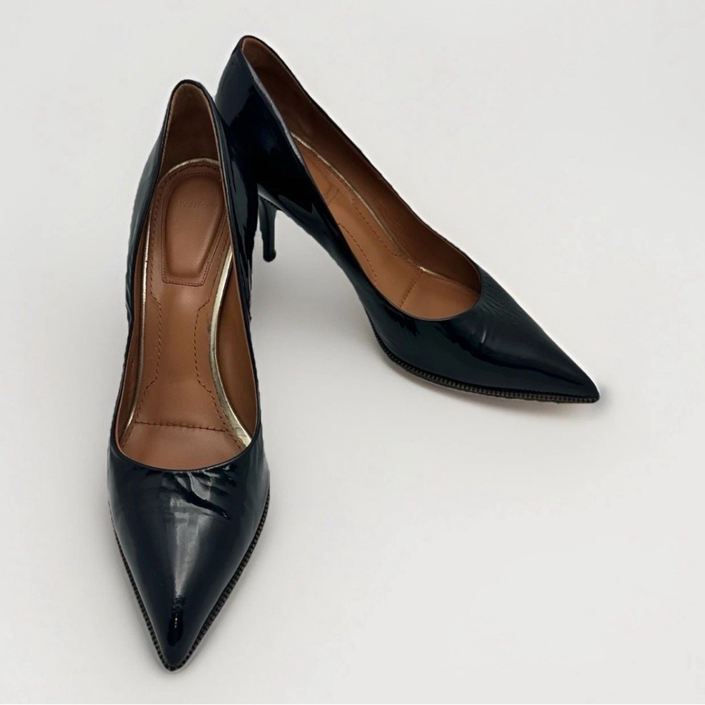 Givenchy Black Patent Leather Pointed Toe Pumps